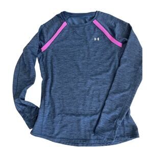 Under Armour Women’s Long Sleeve Performance Base Layer Navy Nylon Activewear